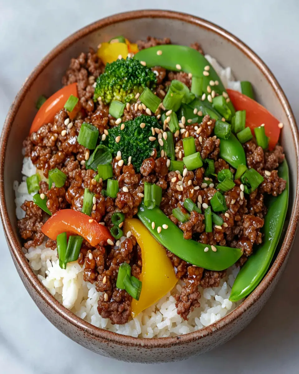Teriyaki Bowl with Veggie Ground Beef First Image First Image