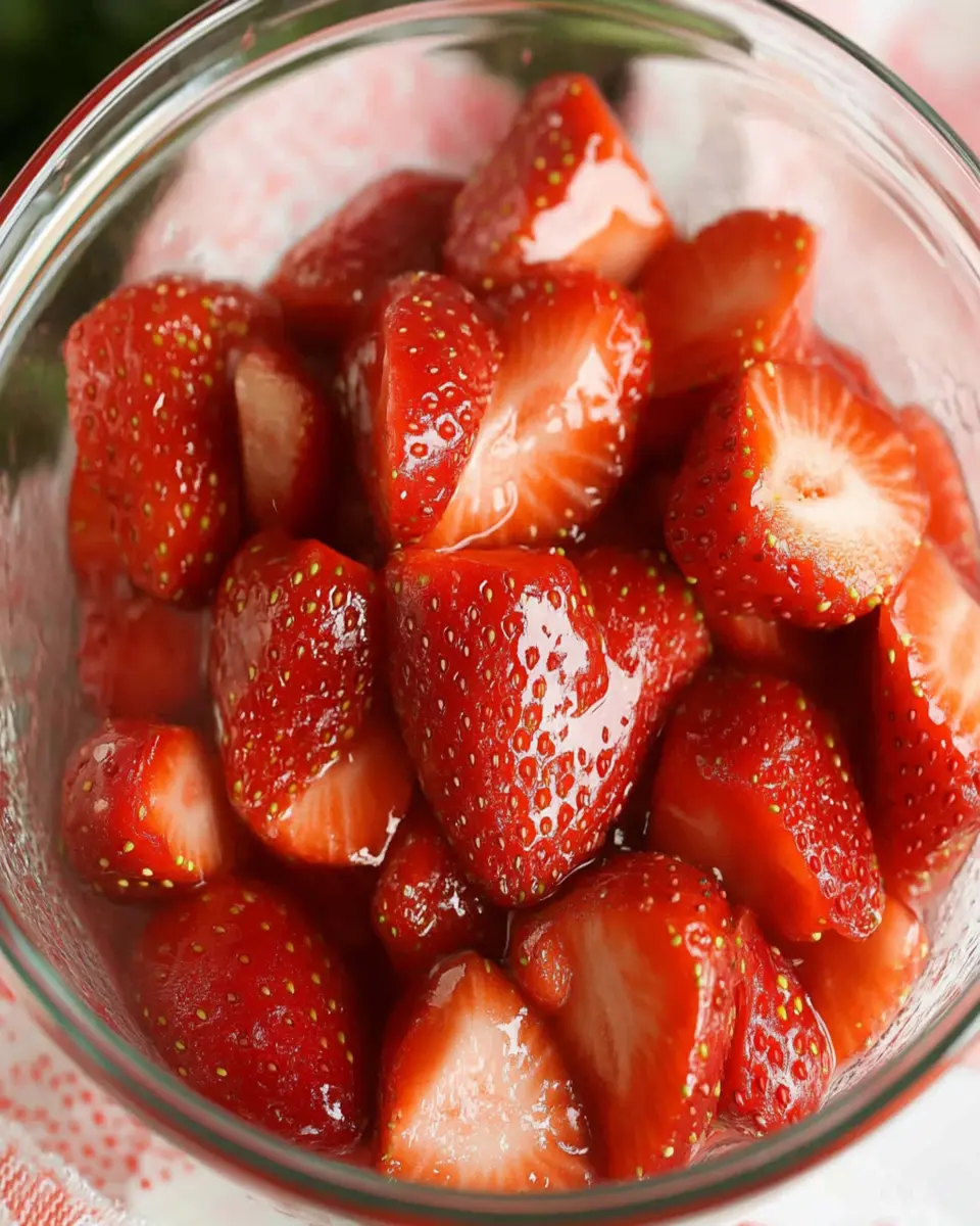 Macerated Strawberries First Image First Image