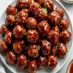 Easy Crockpot BBQ Meatballs – 3 Ingredients First Image First Image