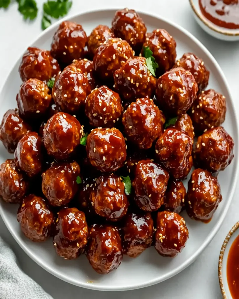 Easy Crockpot BBQ Meatballs – 3 Ingredients First Image First Image