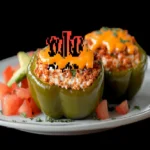 Low Carb Cottage Cheese Taco Stuffed Peppers (Cheesy, Easy Weeknight Dinner) First Image First Image