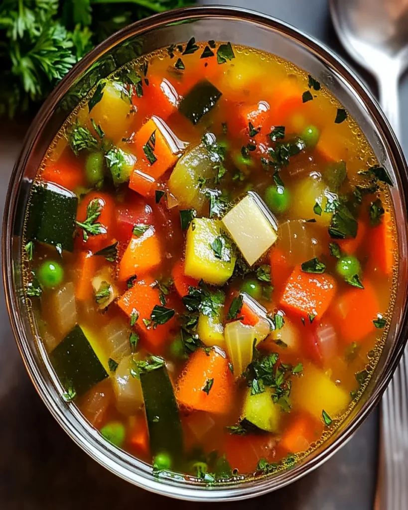 Simple Easy Vegetable Soup Recipe-Hearty & Delicious First Image First Image