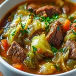 Slow Cooker Cabbage and Beef Stew First Image First Image