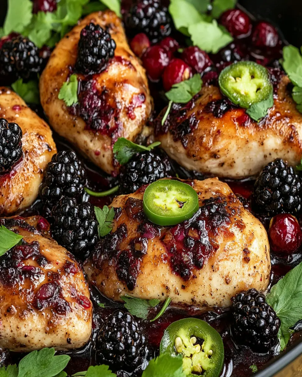 Jalapeño Blackberry Chicken First Image First Image