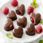 Dark Chocolate Raspberry Hearts First Image First Image