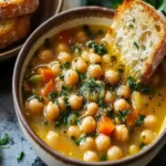 Greek Chickpea Soup (Revithia) First Image First Image
