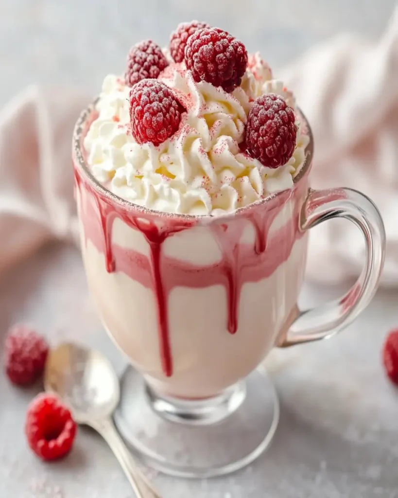 Raspberry White Hot Chocolate First Image First Image
