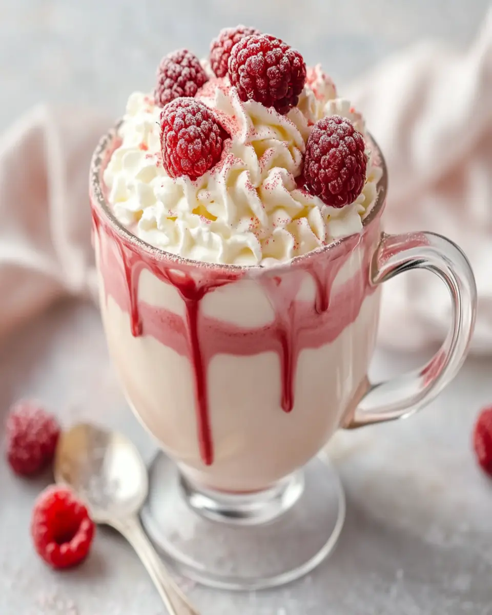 Raspberry White Hot Chocolate First Image First Image