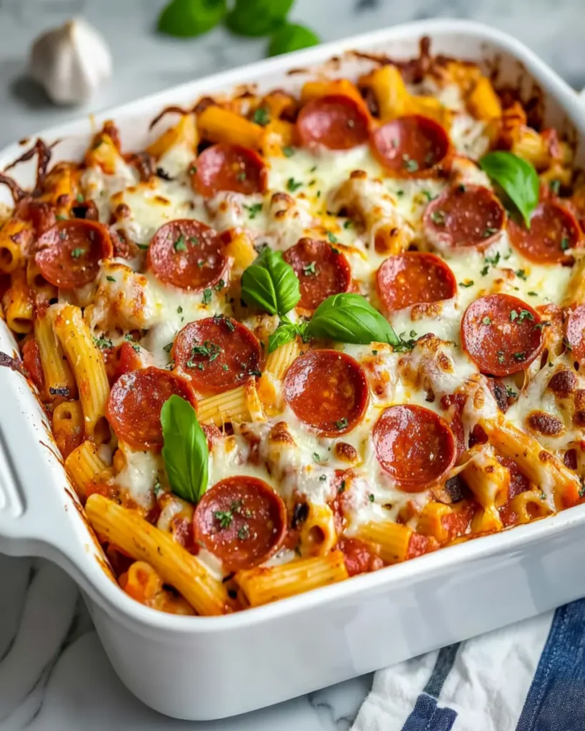 Easy Pizza Pasta Bake First Image First Image
