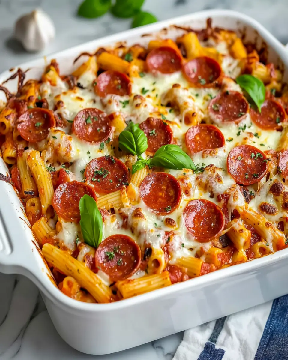 Easy Pizza Pasta Bake First Image First Image
