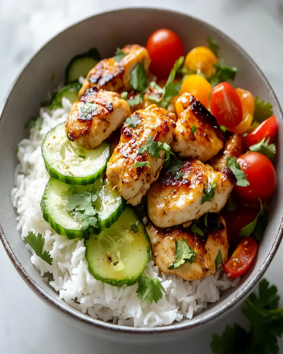 Coconut Chicken Rice Bowl Recipe: Quick Tropical Meal First Image First Image